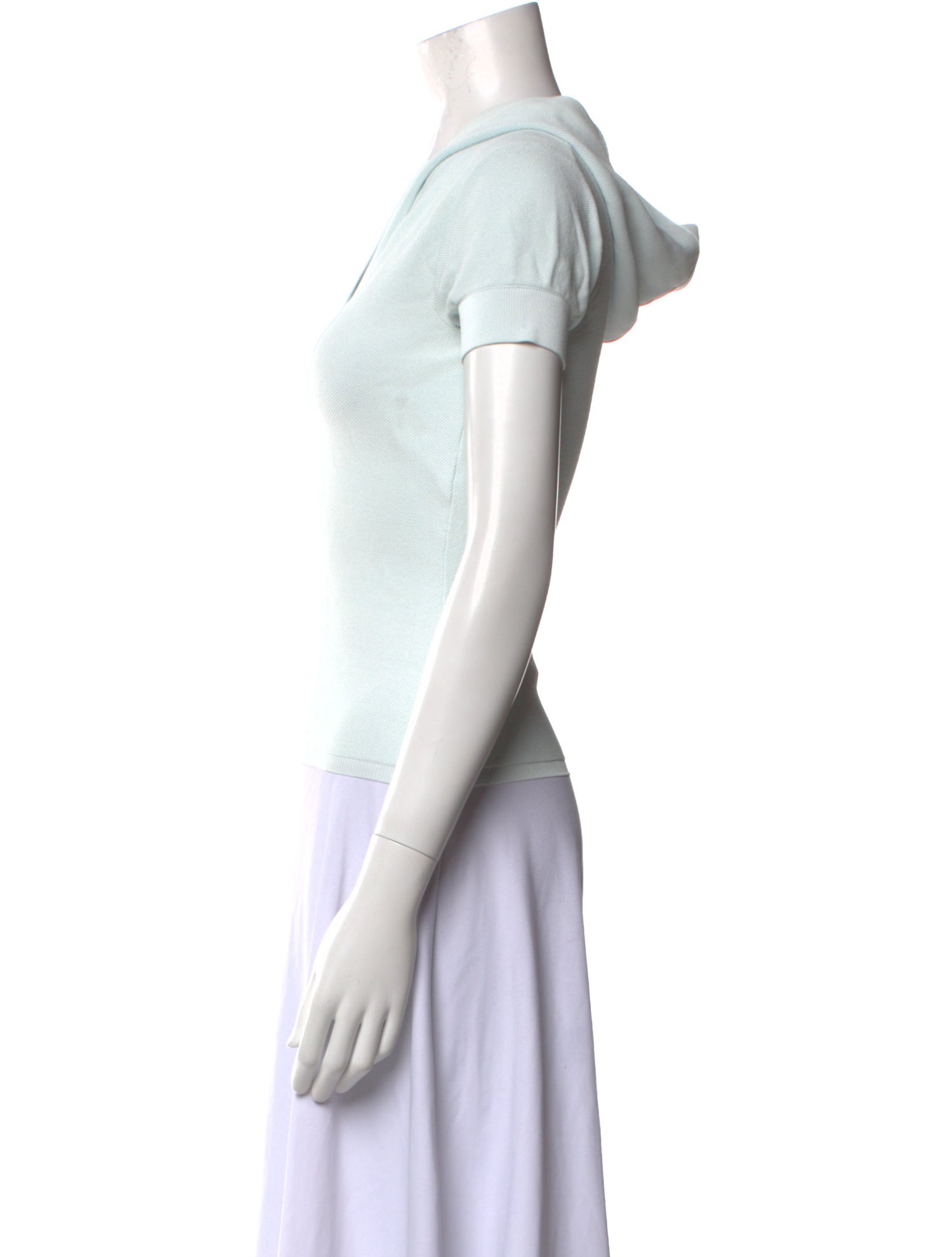 Alaïa V-Neck Short Sleeve Top