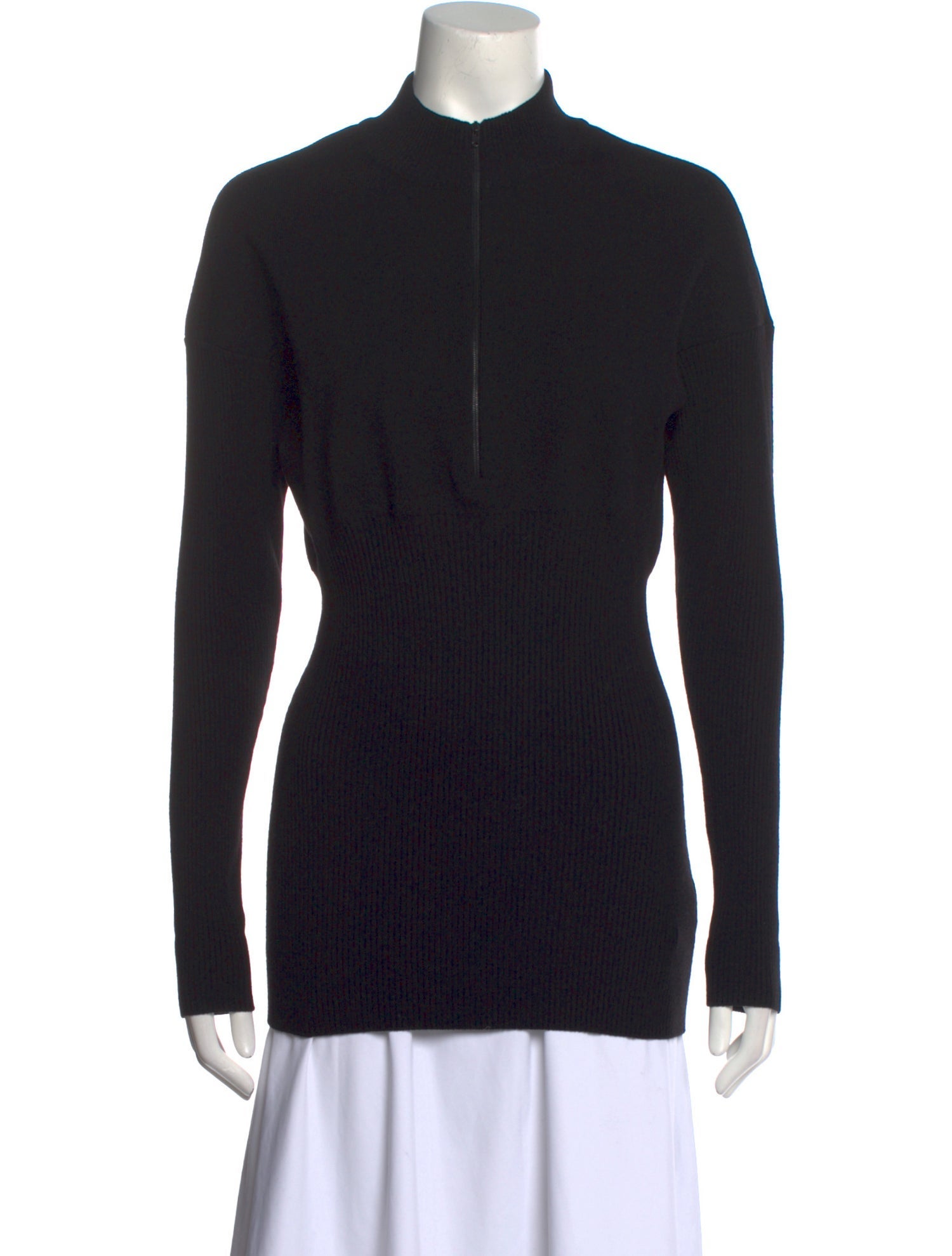Alaïa Wool Mock Neck Sweater