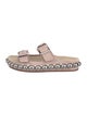 Alaïa Suede Studded Accents Slides