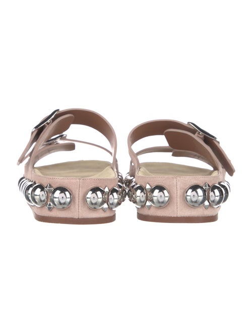 Alaïa Suede Studded Accents Slides