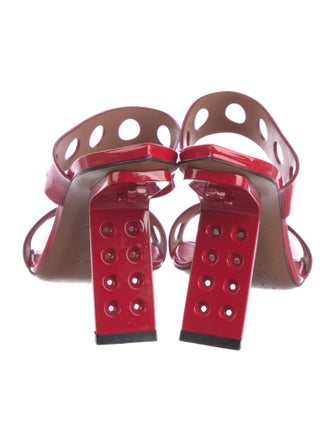 Alaïa Patent Leather Slides