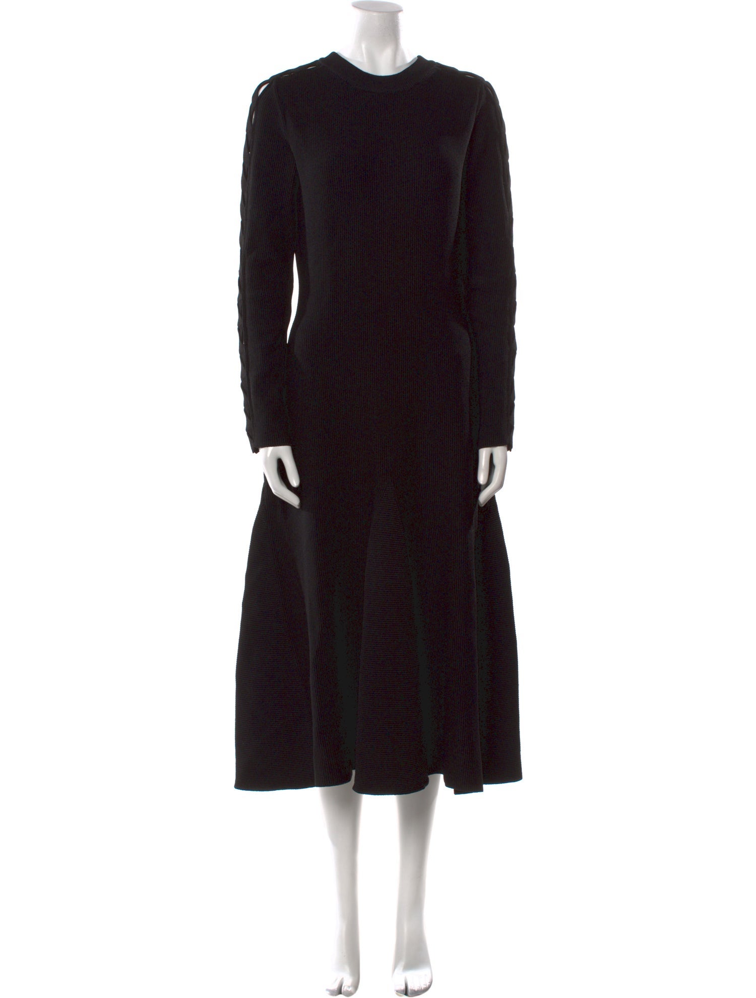 Alaïa Crew Neck Long Dress