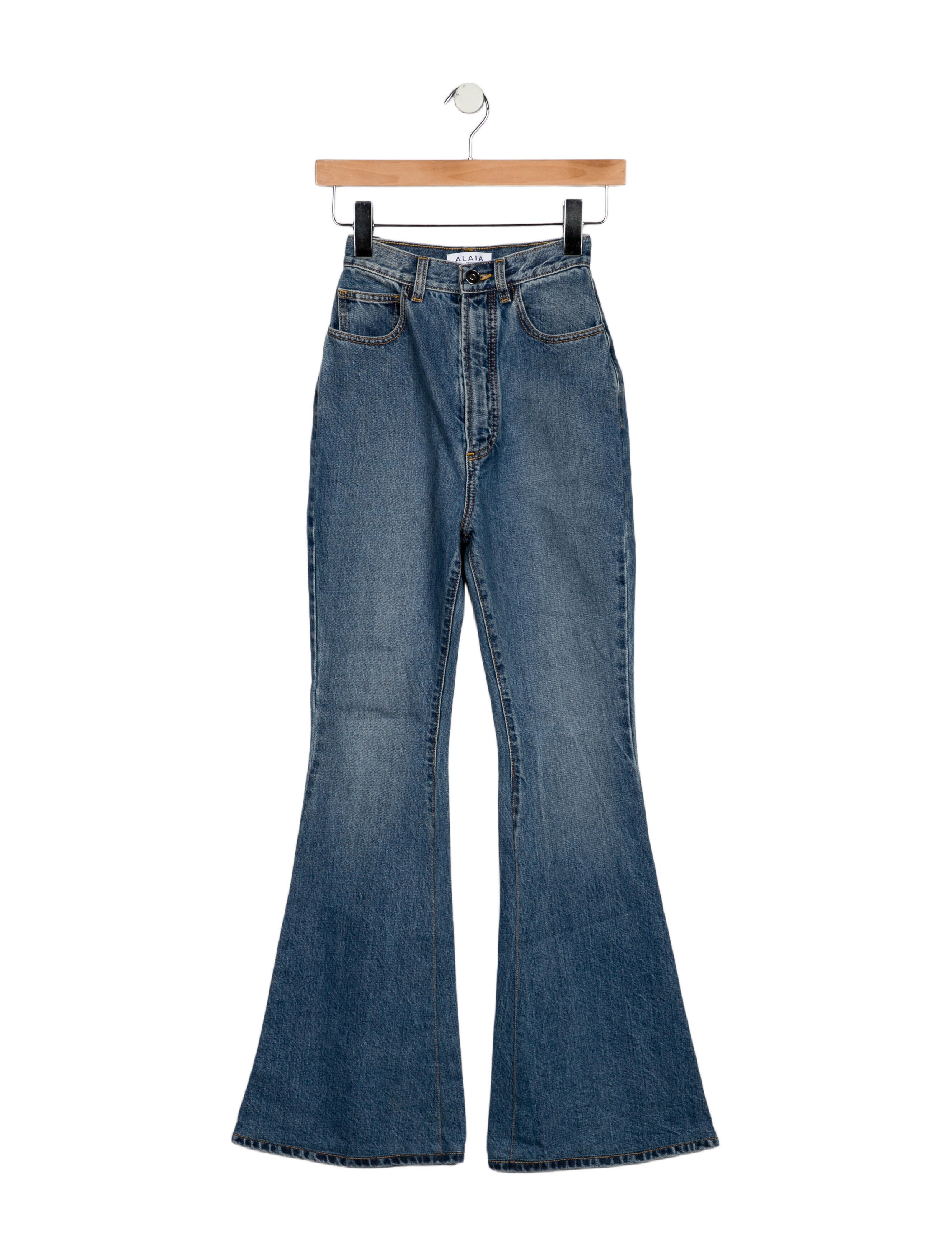 Alaïa High-Rise Wide Leg Jeans