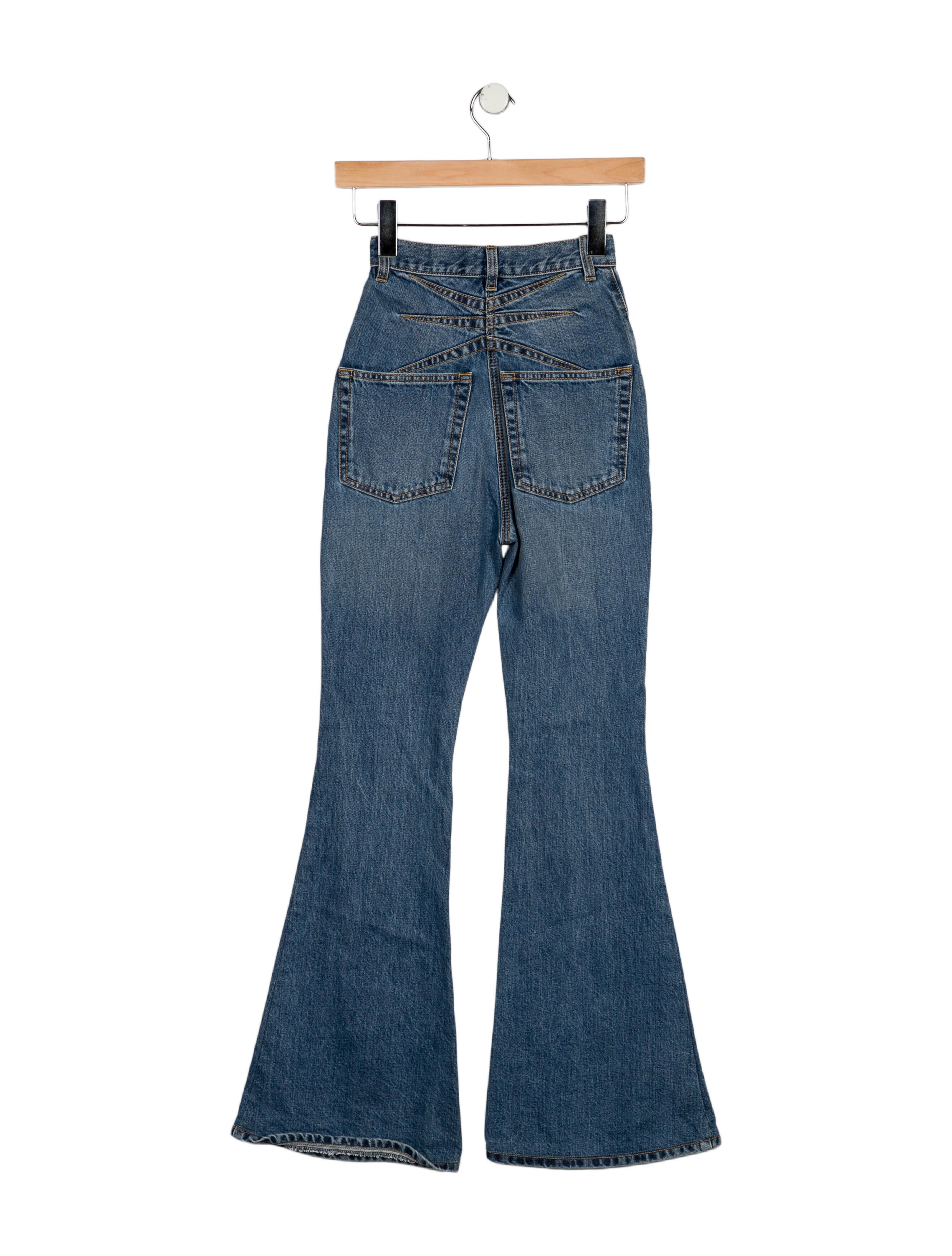 Alaïa High-Rise Wide Leg Jeans