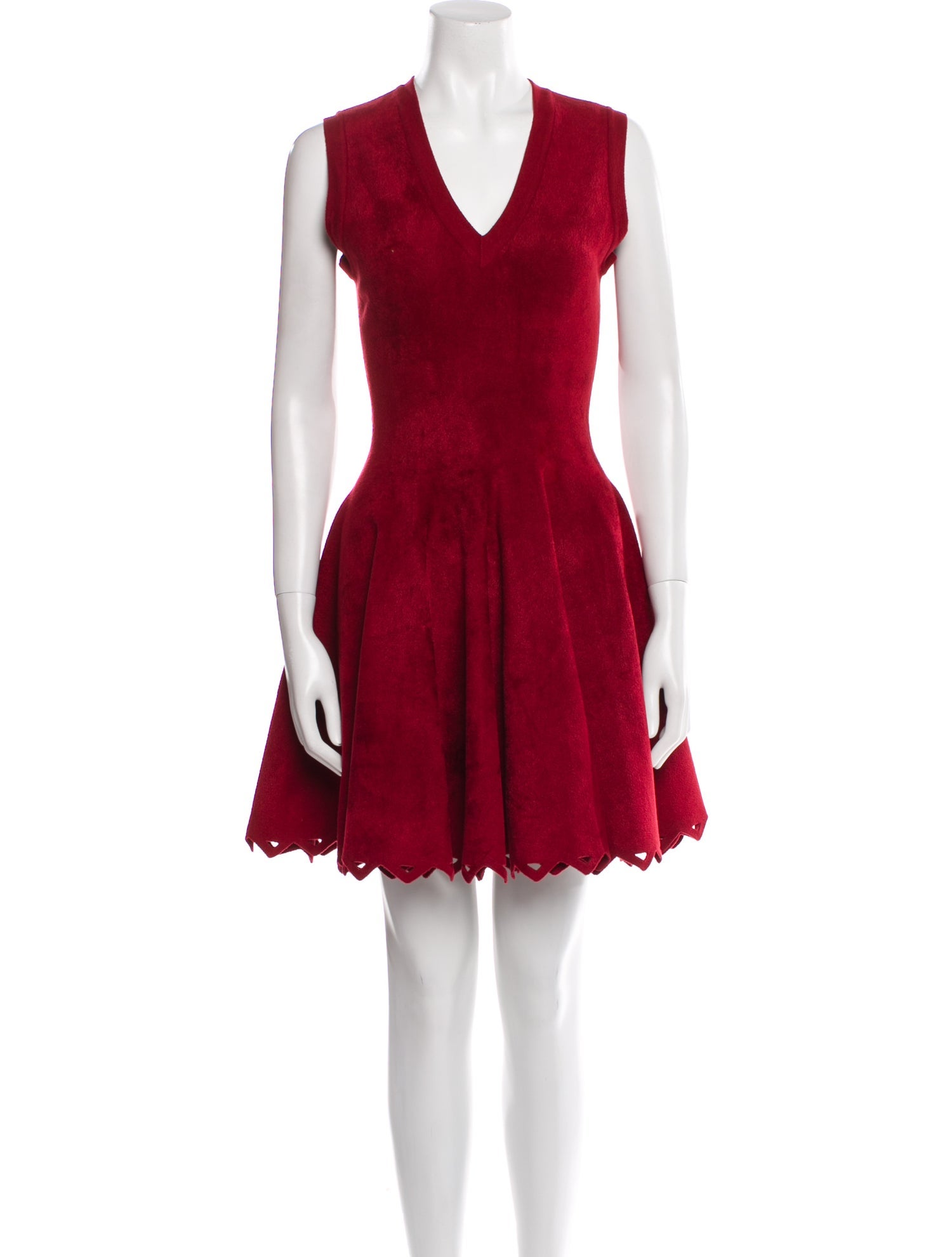 Alaïa V-Neck Mini Dress