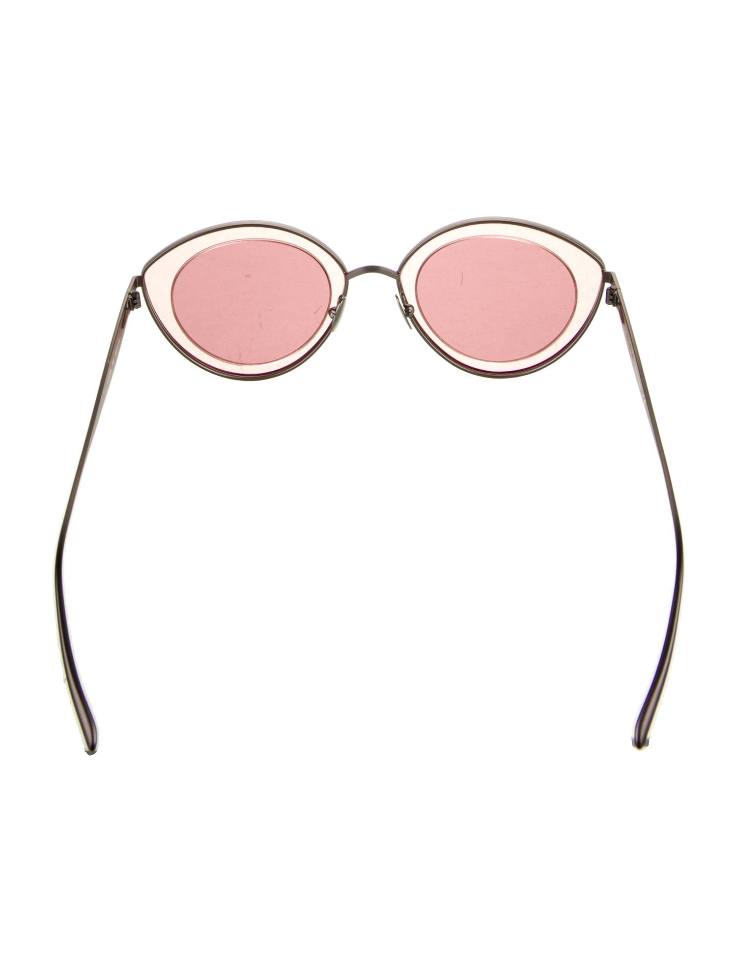 Alaïa Round Tinted Sunglasses w/ Tags