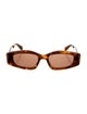 Alaïa Square Tinted Sunglasses w/ Tags