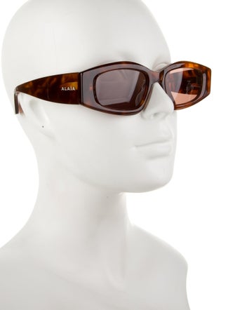 Alaïa Square Tinted Sunglasses w/ Tags