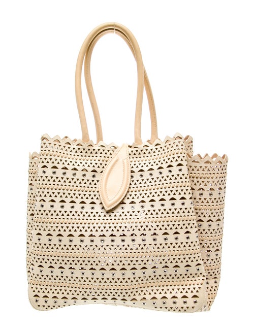 Alaïa Canvas Top Handle Bag