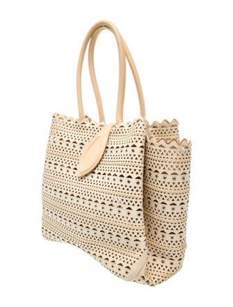 Alaïa Canvas Top Handle Bag