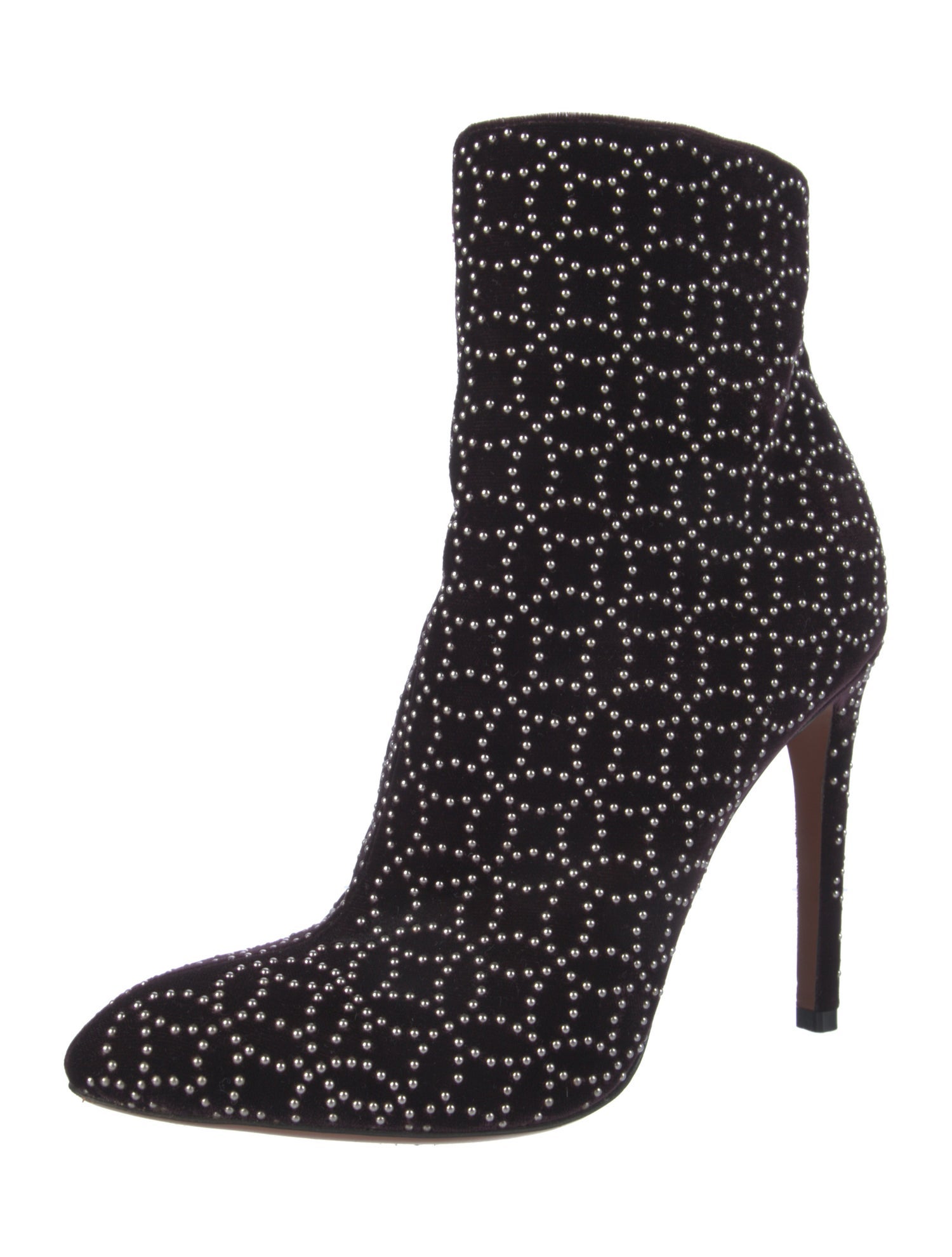 Alaïa Suede Patterned Boots