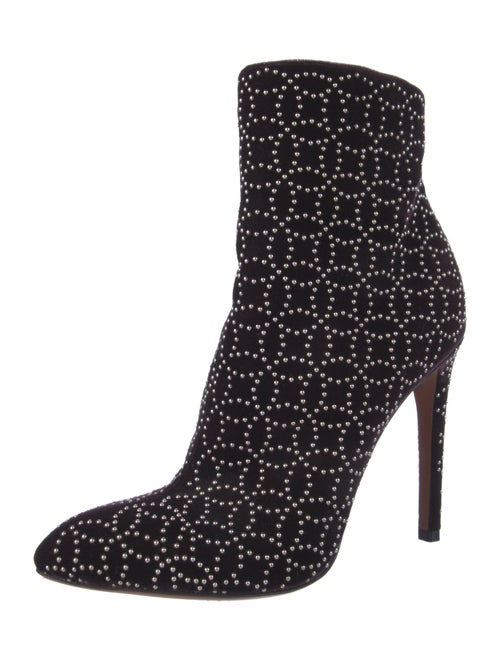 Alaïa Suede Patterned Boots