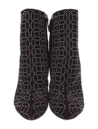 Alaïa Suede Patterned Boots
