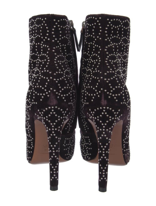 Alaïa Suede Patterned Boots