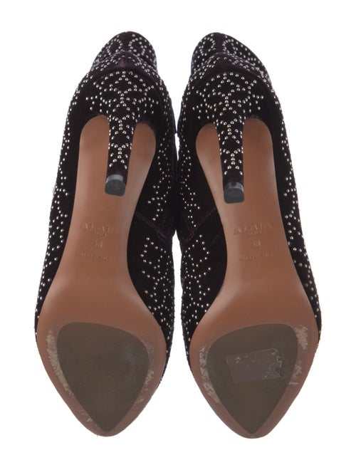 Alaïa Suede Patterned Boots