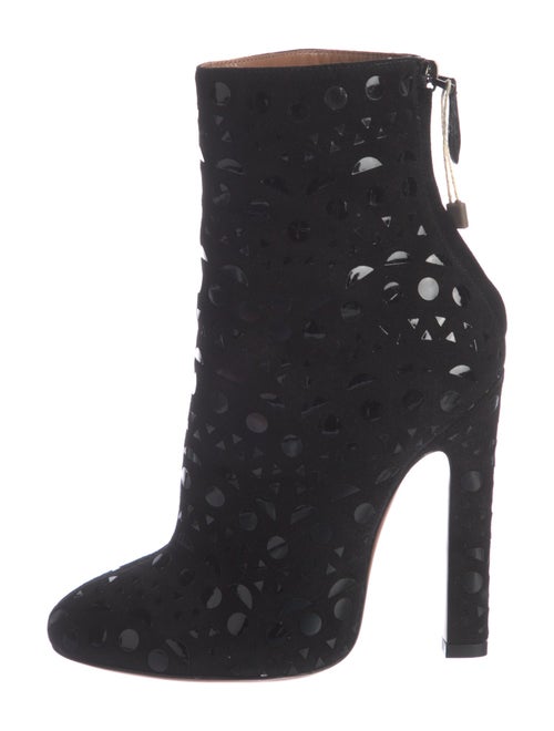 Alaïa Suede Sequin Embellishments Boots
