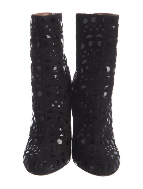 Alaïa Suede Sequin Embellishments Boots