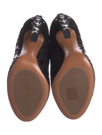 Alaïa Suede Sequin Embellishments Boots