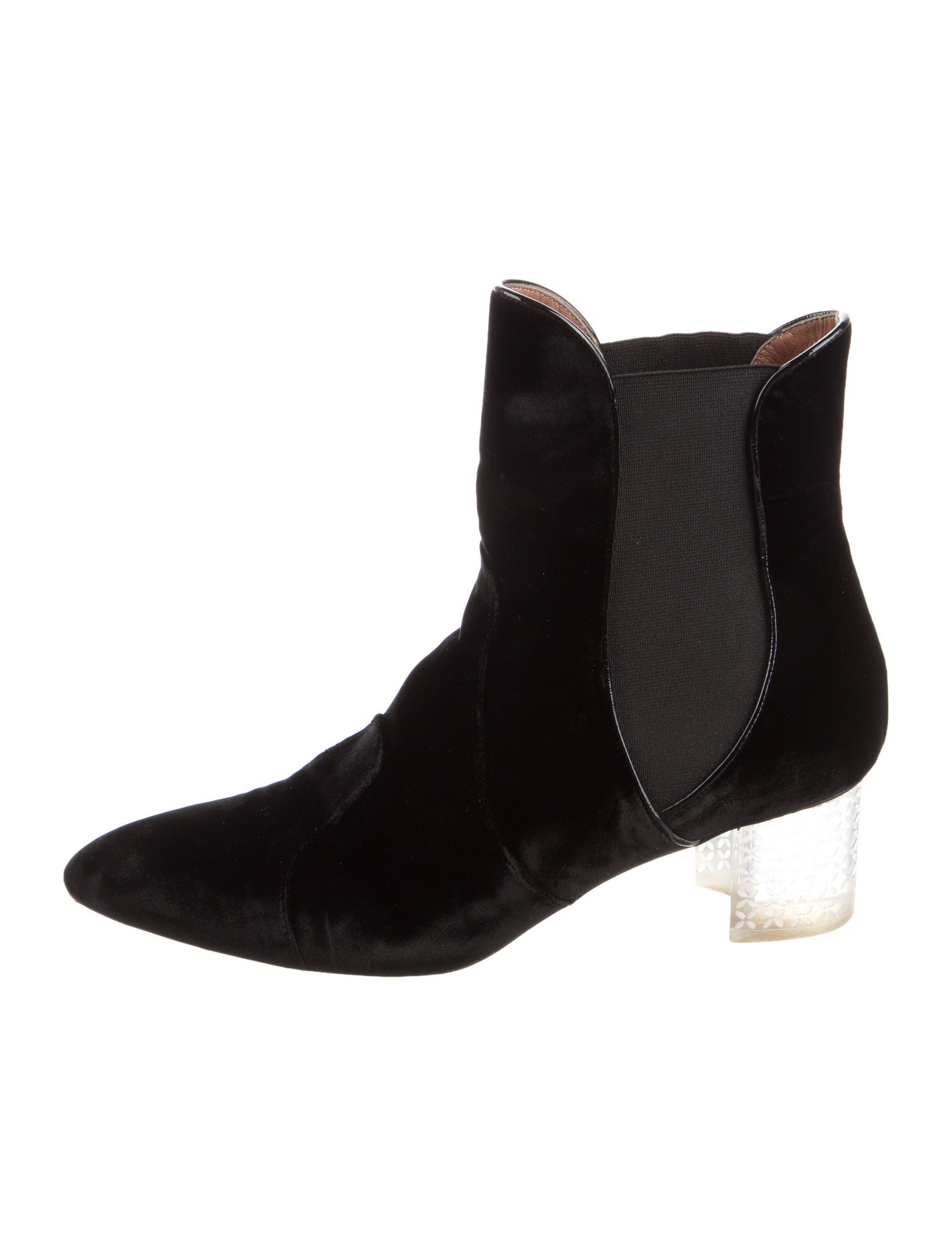 Alaïa Velvet Chelsea Boots