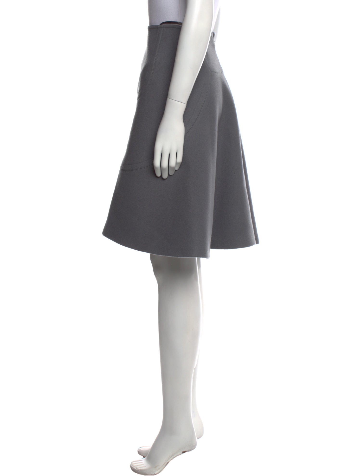 Alaïa Wool Knee-Length Skirt