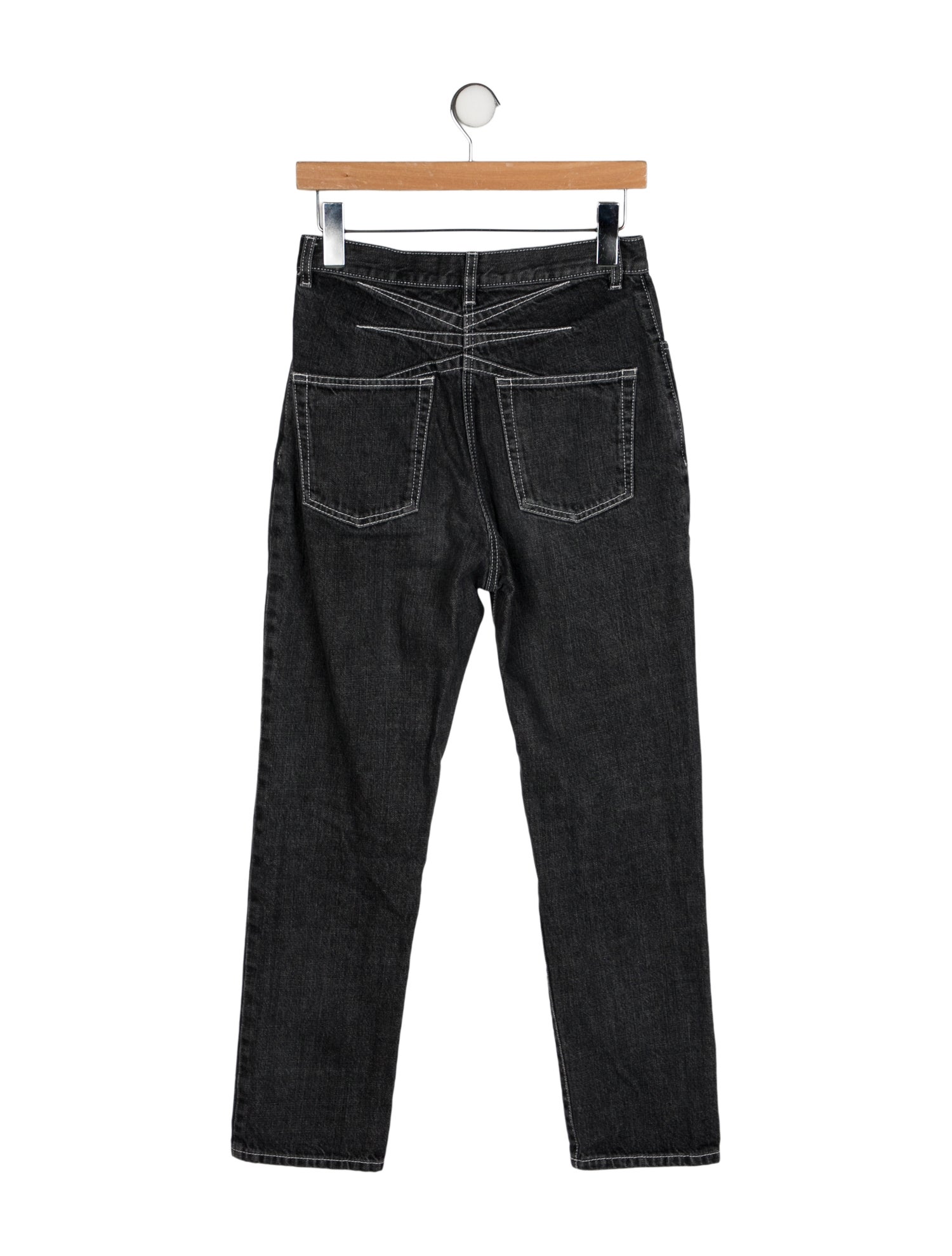 Alaïa High-Rise Straight Leg Jeans