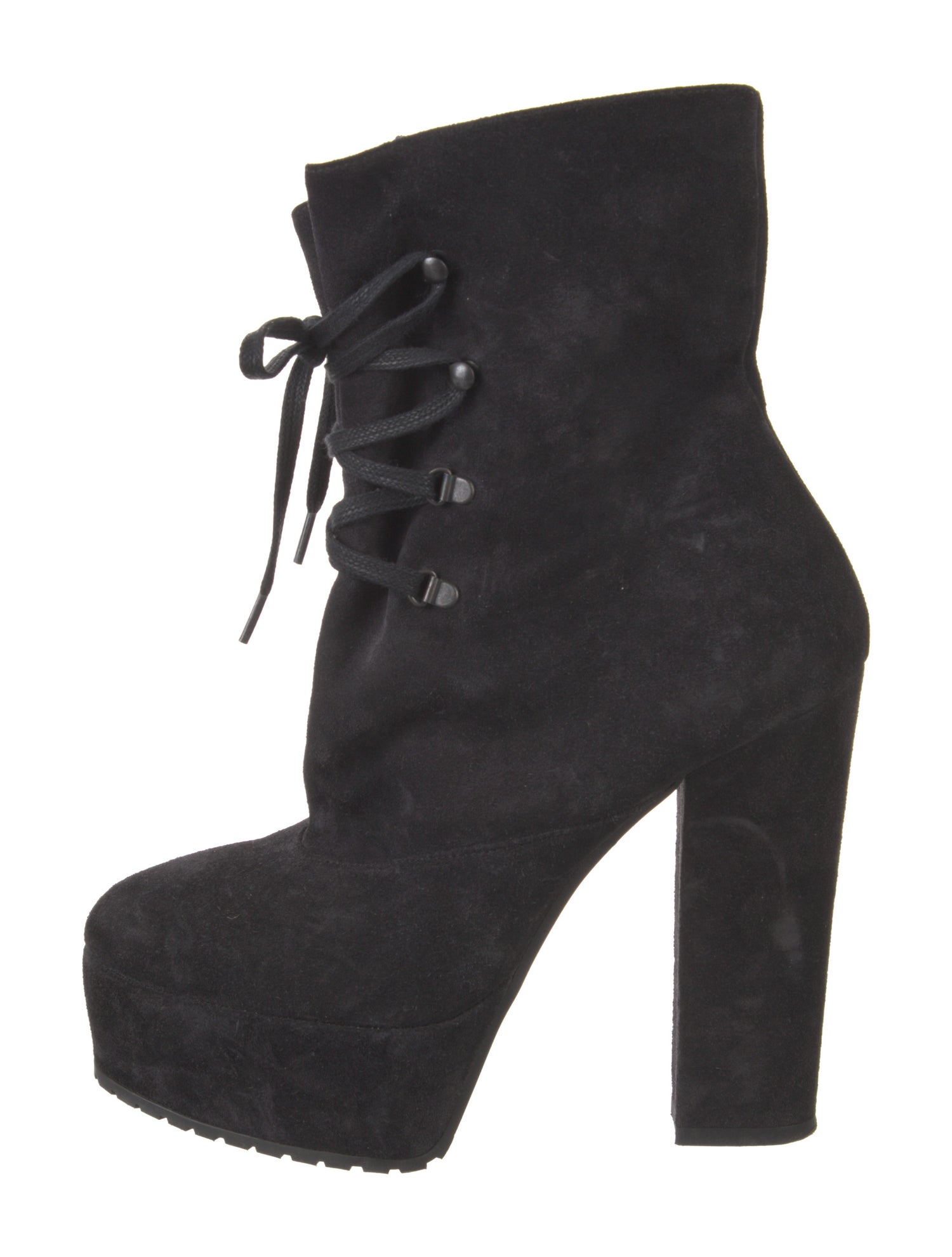 Alaïa Suede Lace-Up Boots