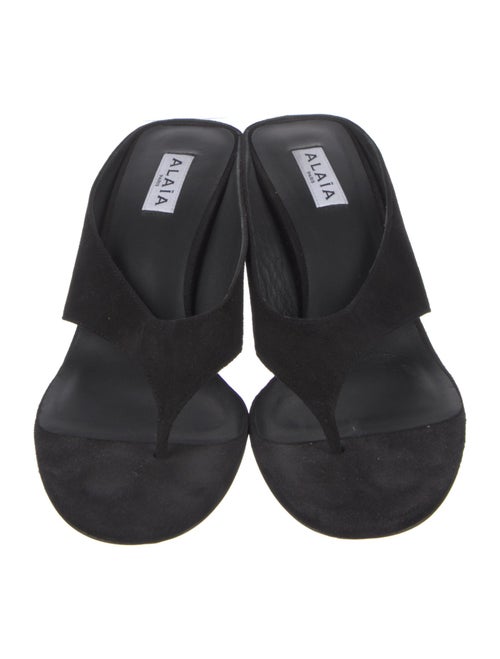 Alaïa Suede Slides