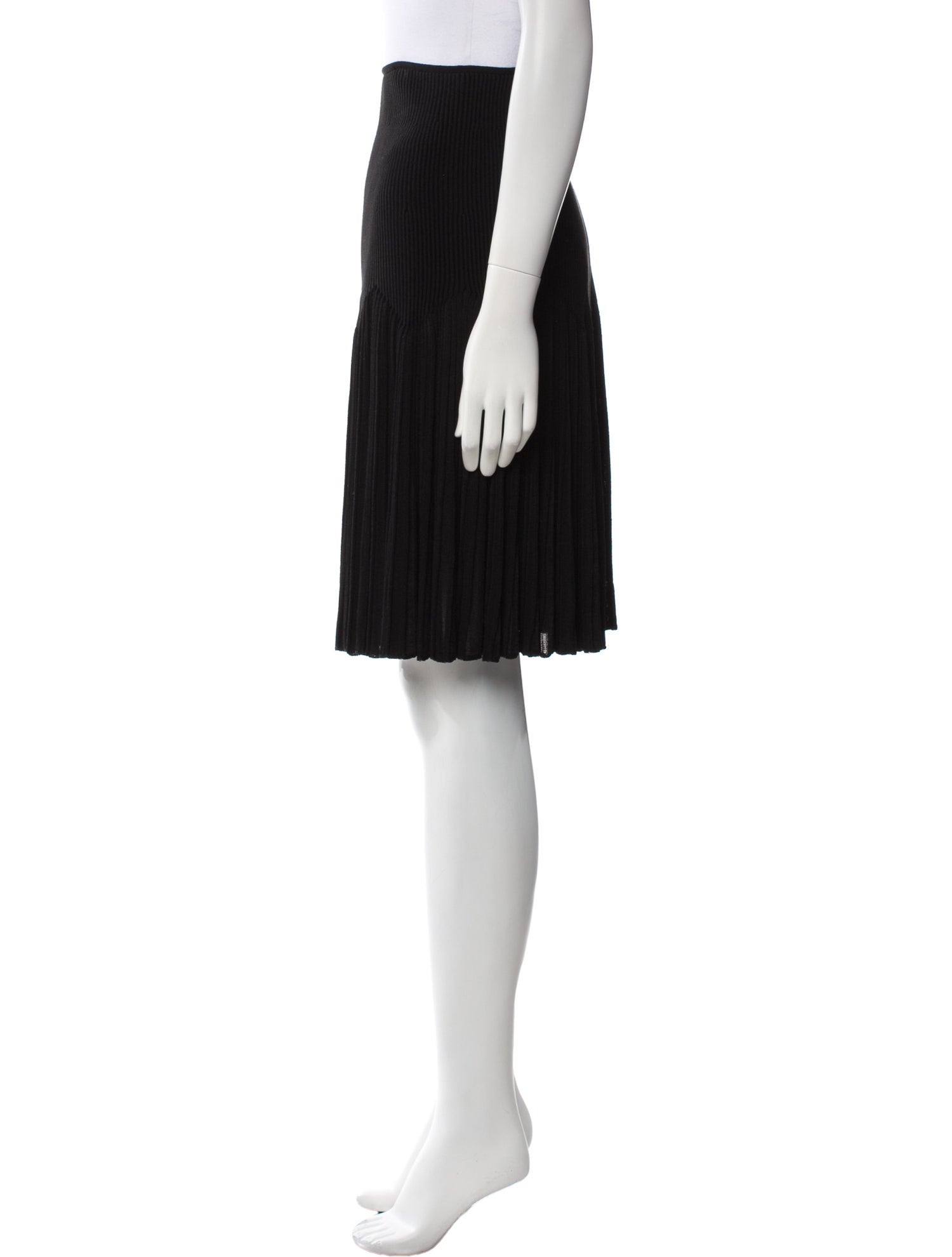 Alaïa Pleated Accents Knee-Length Skirt