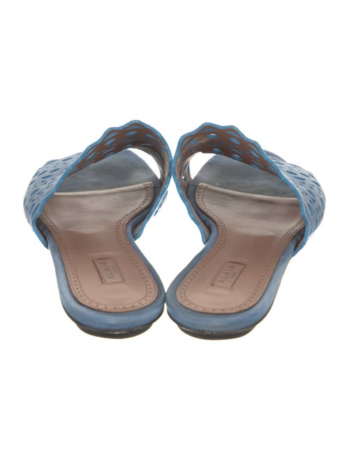 Alaïa Suede Lasercut Accents Slides