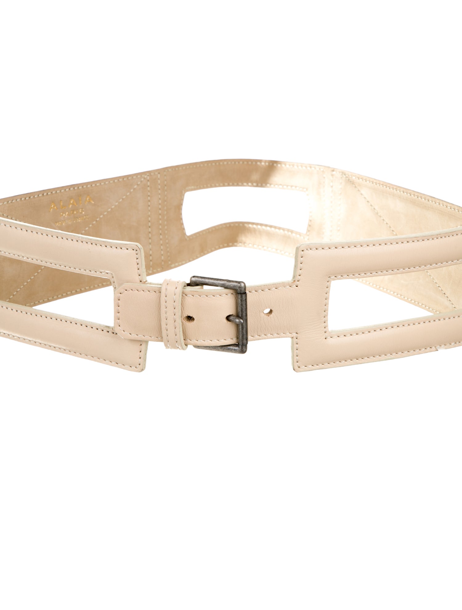 Alaïa Wide Leather Waist Belt