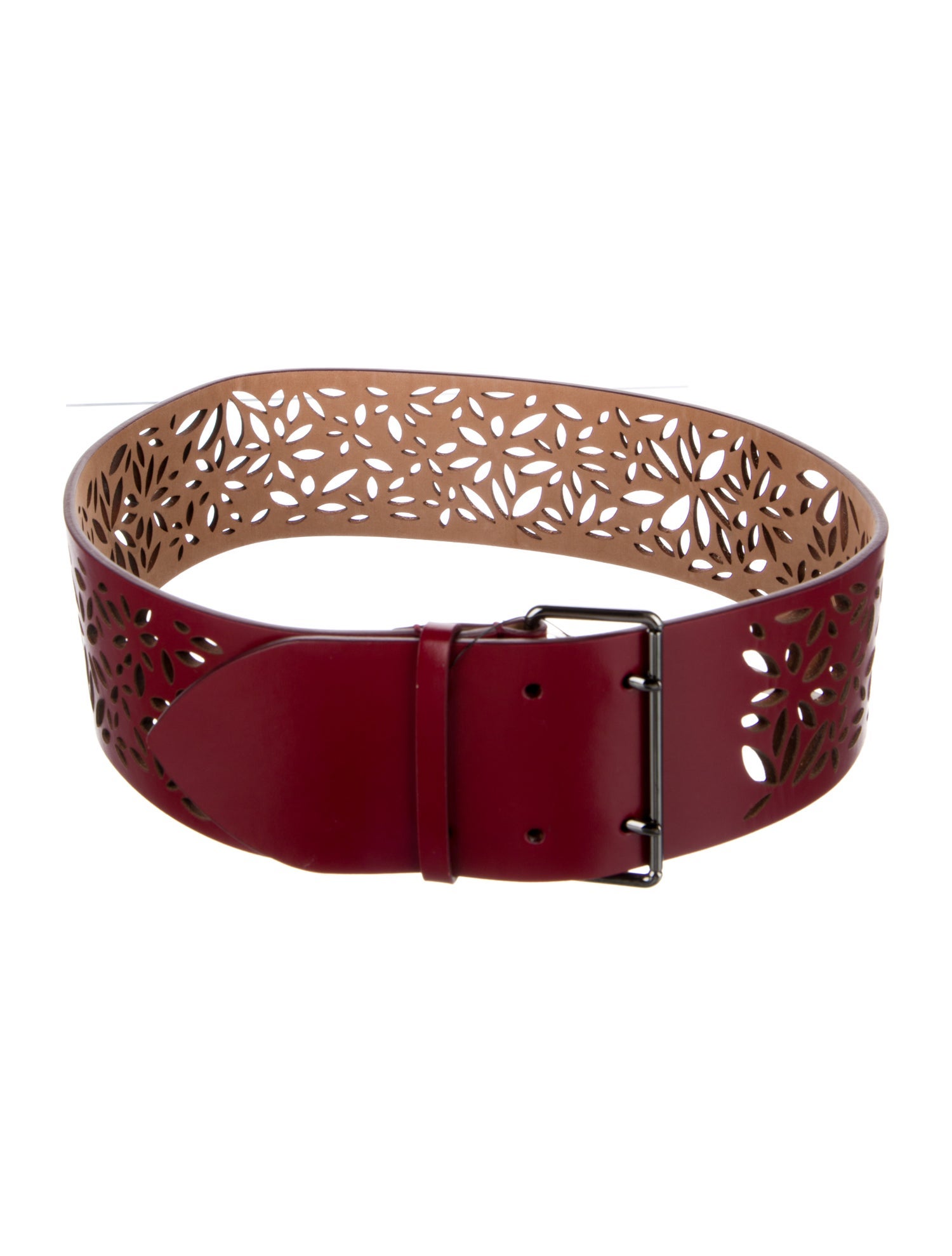 Alaïa Wide Leather Waist Belt