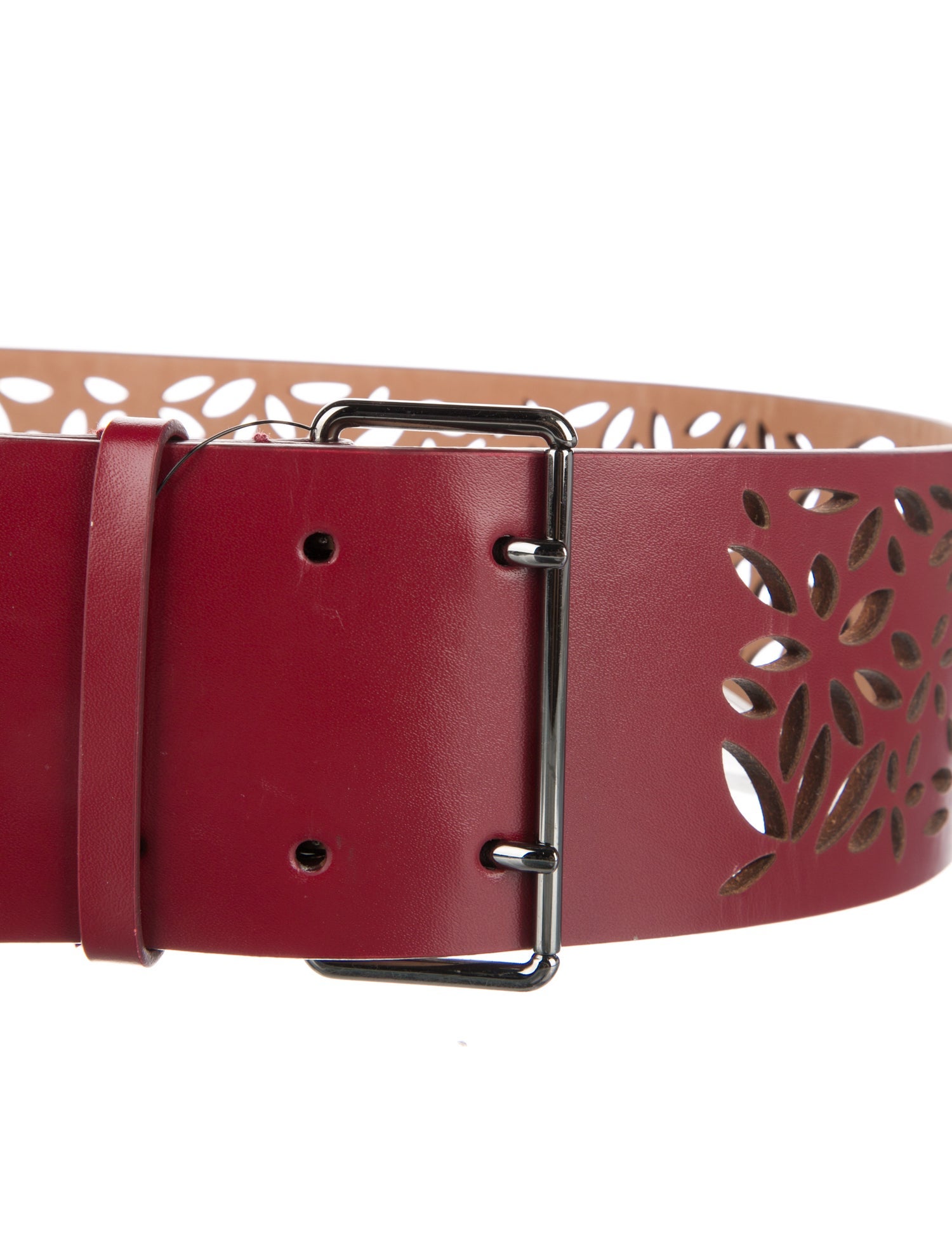 Alaïa Wide Leather Waist Belt