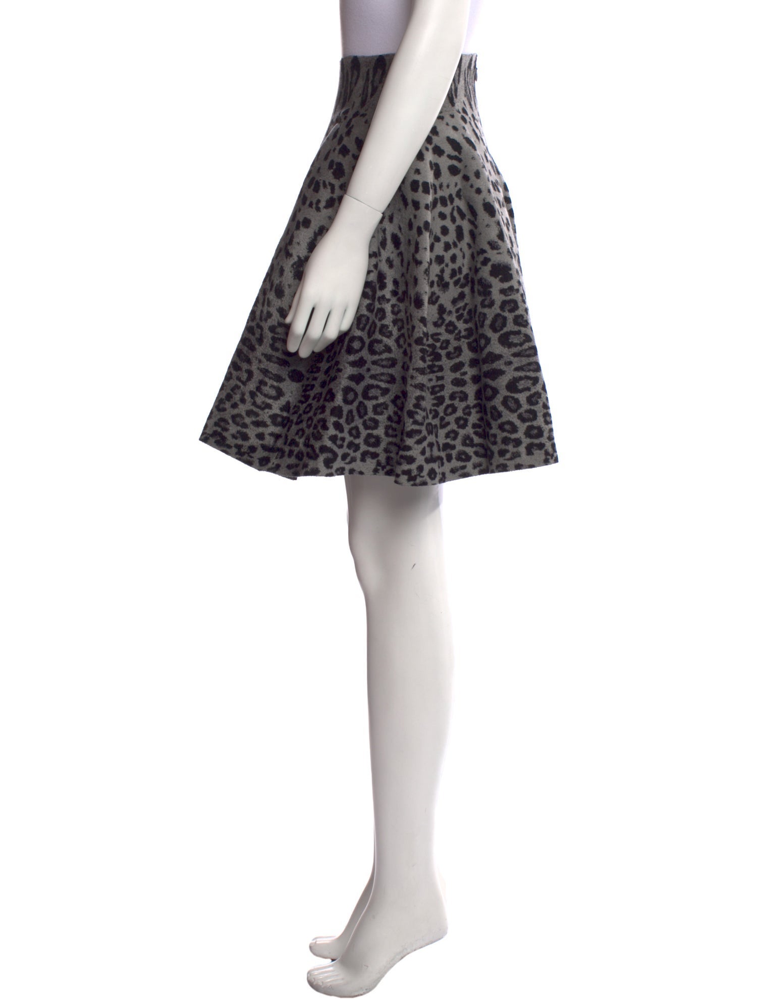 Alaïa Animal Print Knee-Length Skirt
