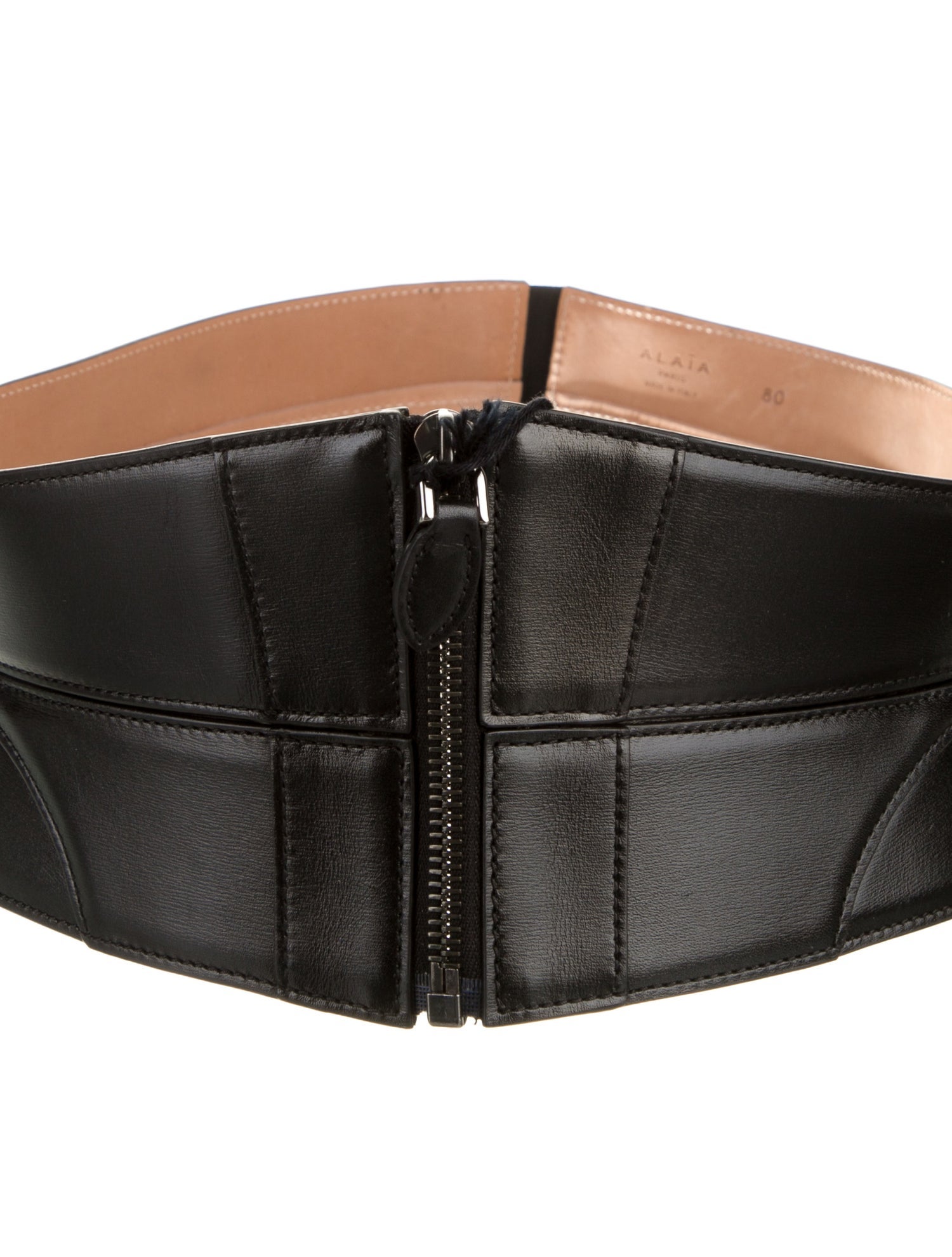 Alaïa Wide Leather Waist Belt