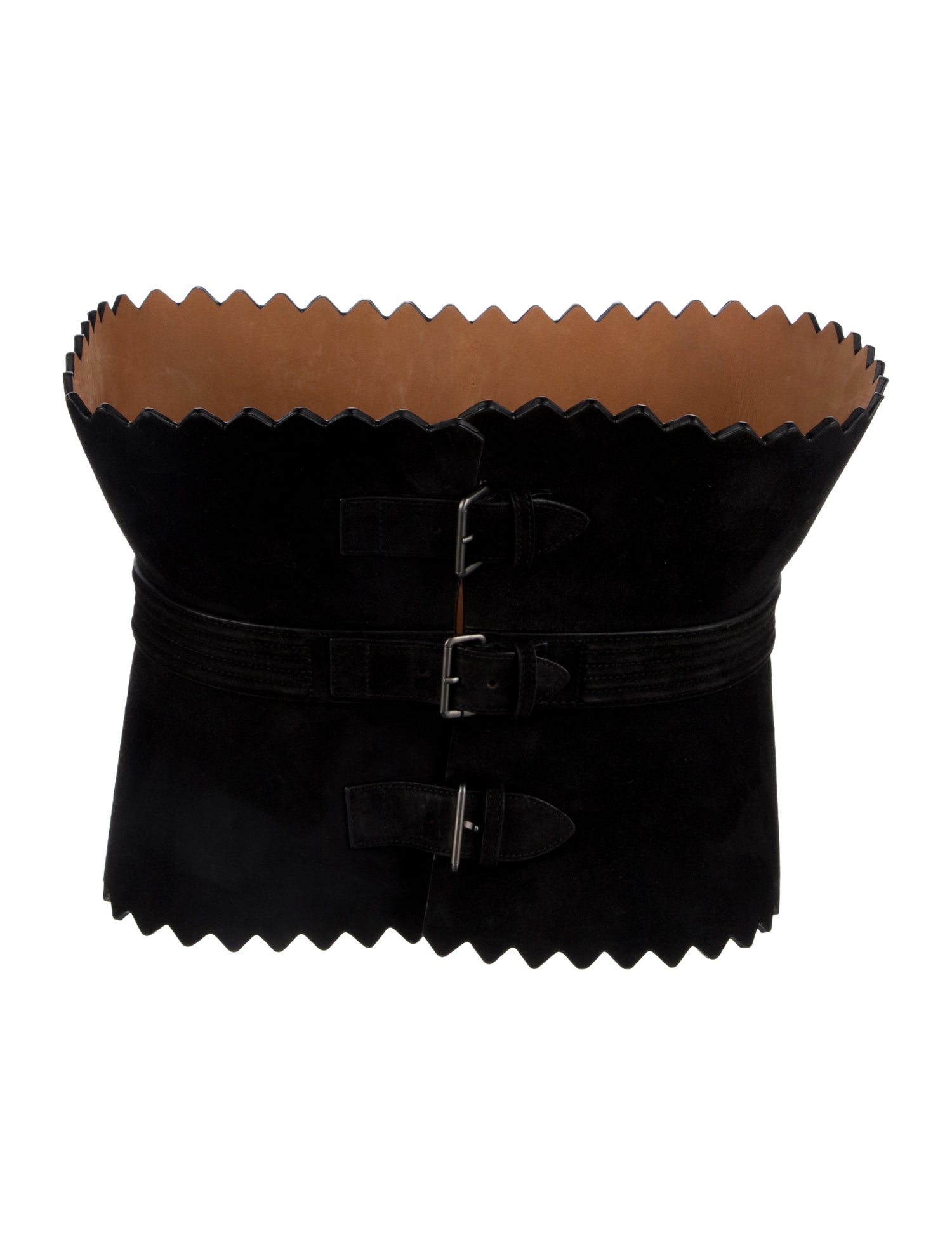 Alaïa Wide Suede Waist Belt