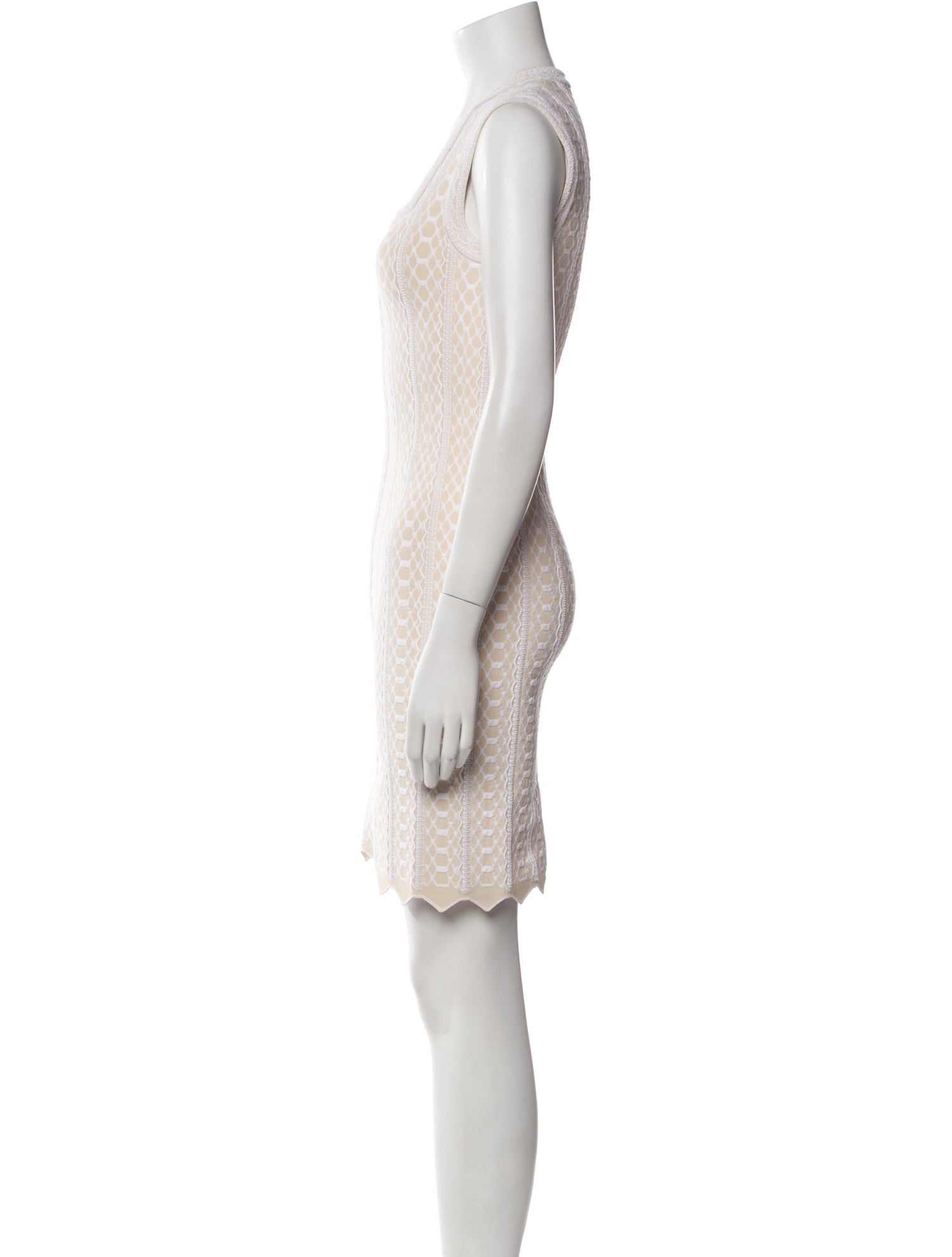 Alaïa Square Neckline Mini Dress