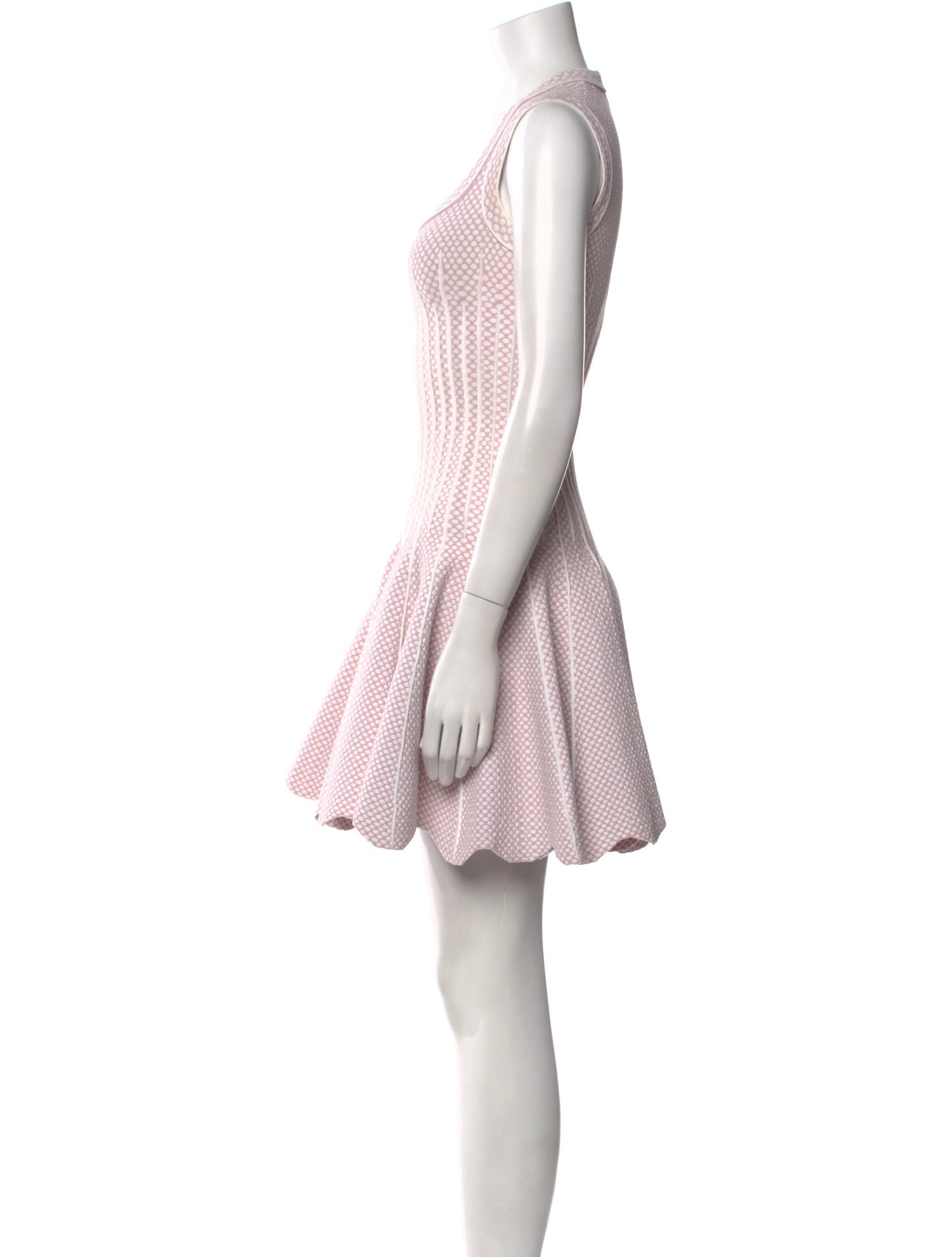 Alaïa Striped Mini Dress