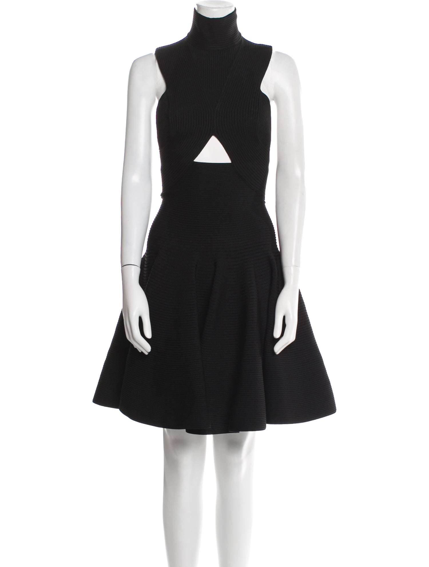Alaïa Turtleneck Knee-Length Dress w/ Tags
