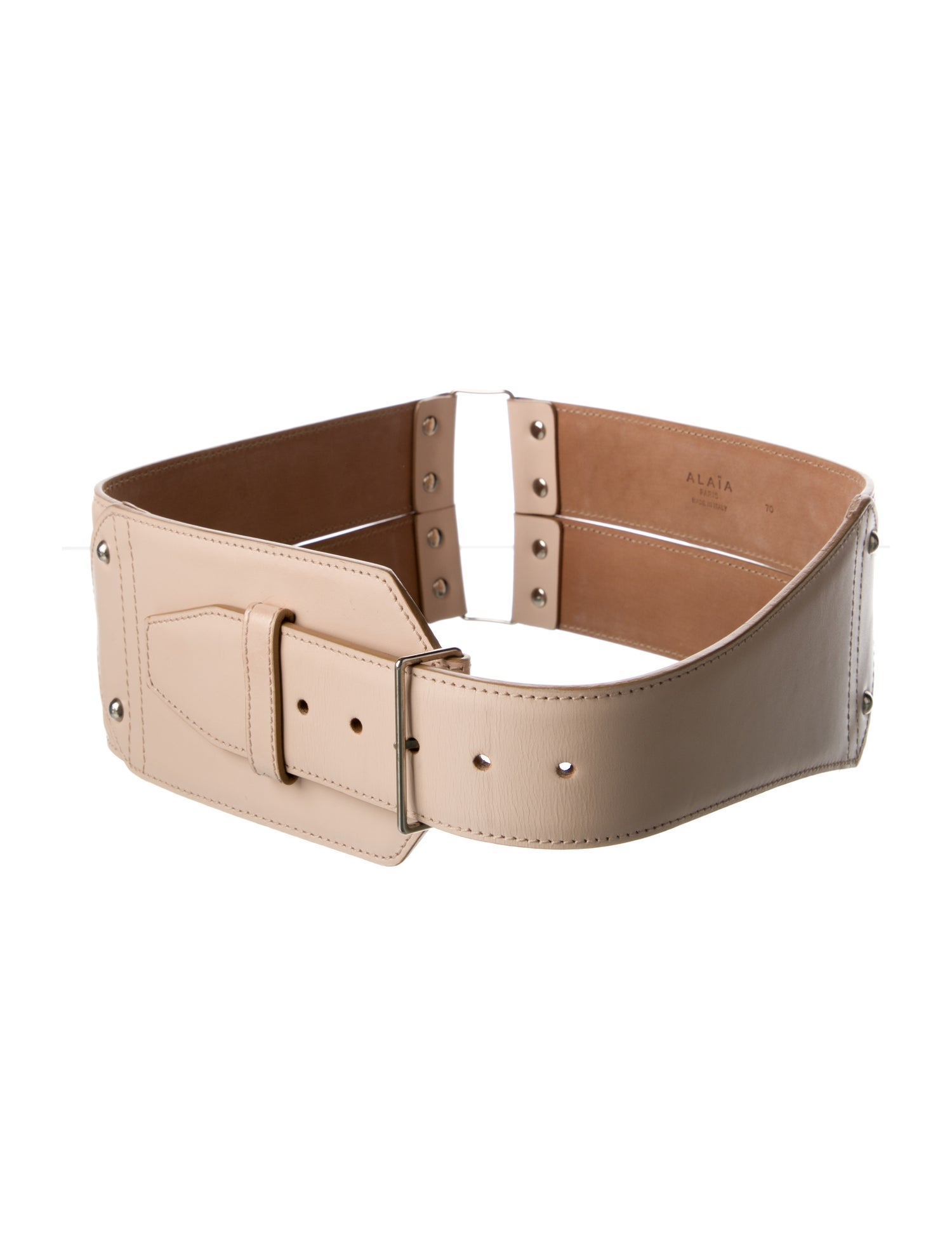 Alaïa Wide Leather Waist Belt