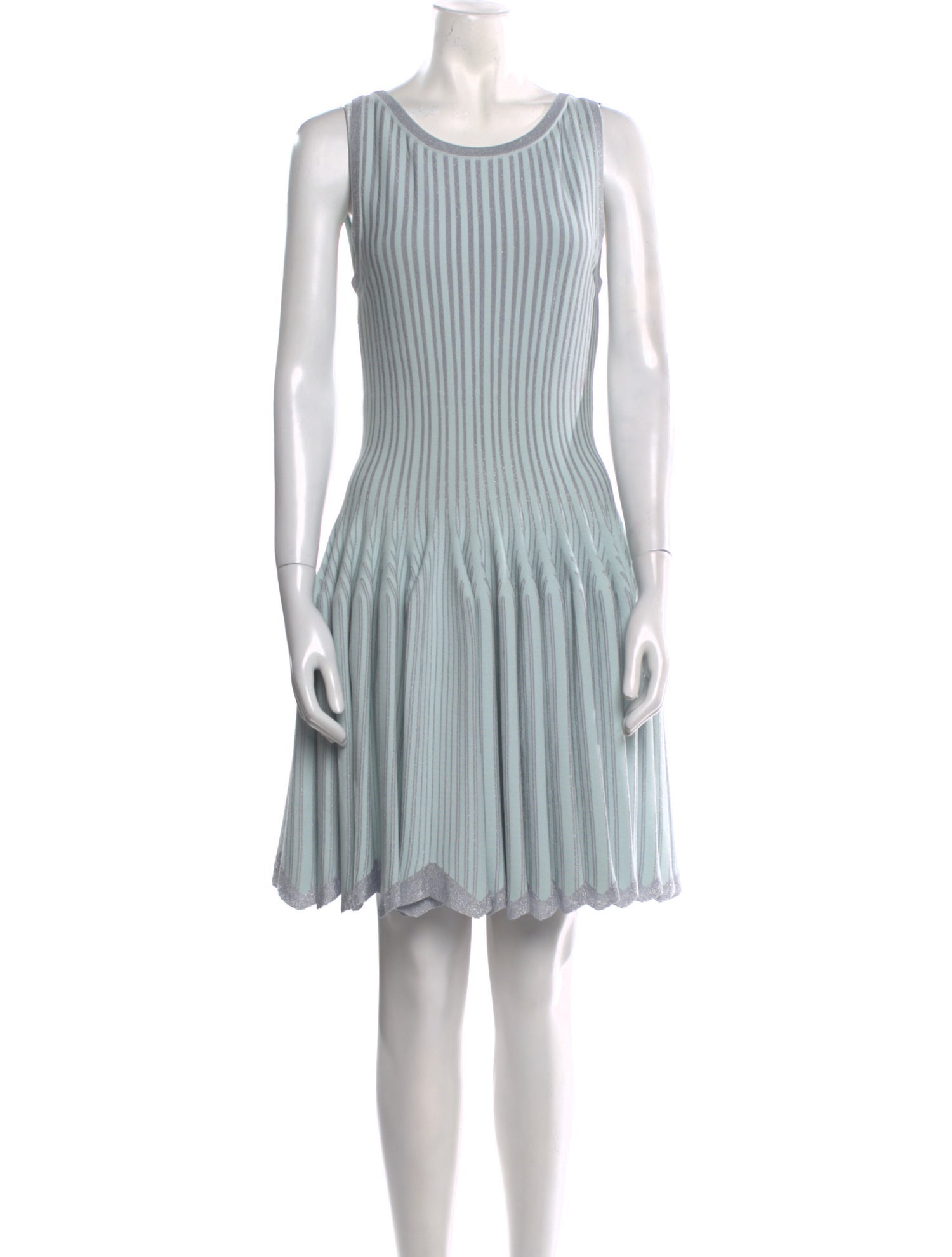 Alaïa Striped Mini Dress