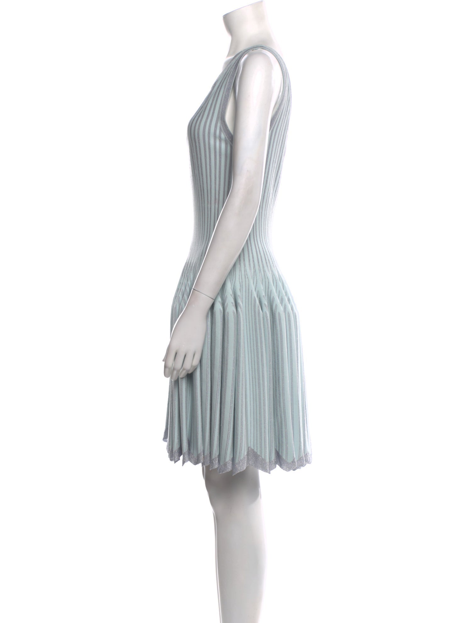 Alaïa Striped Mini Dress