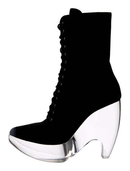 Alaïa Suede Lace-Up Boots