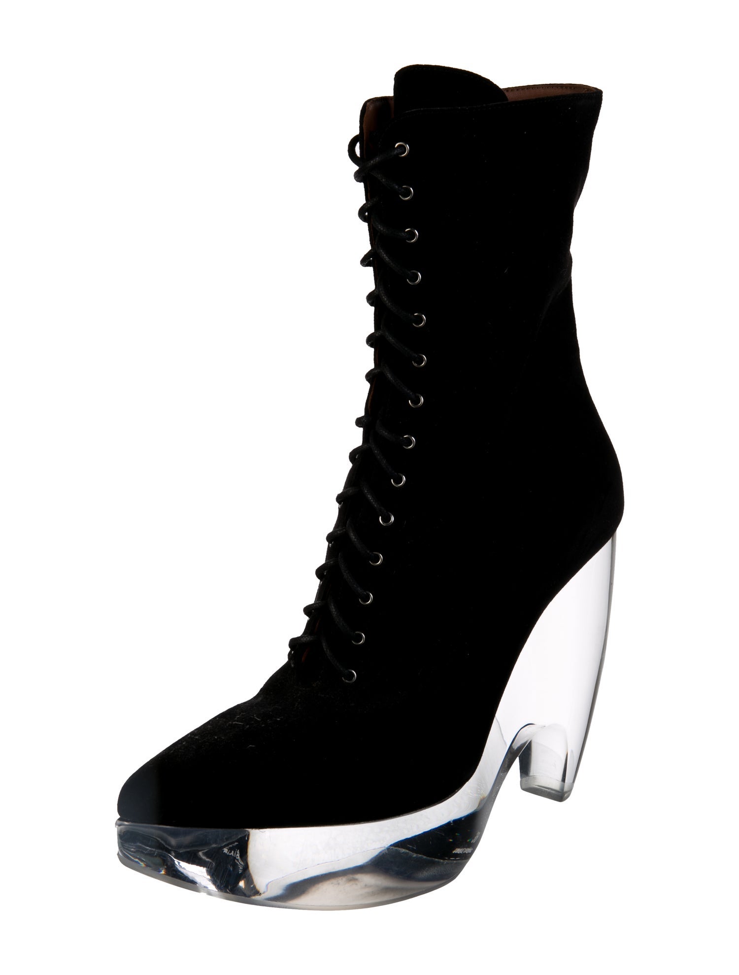 Alaïa Suede Lace-Up Boots