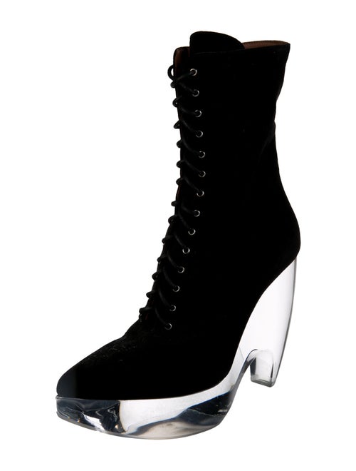 Alaïa Suede Lace-Up Boots