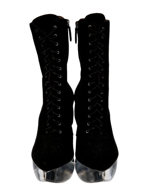 Alaïa Suede Lace-Up Boots