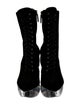 Alaïa Suede Lace-Up Boots