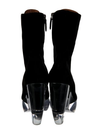 Alaïa Suede Lace-Up Boots