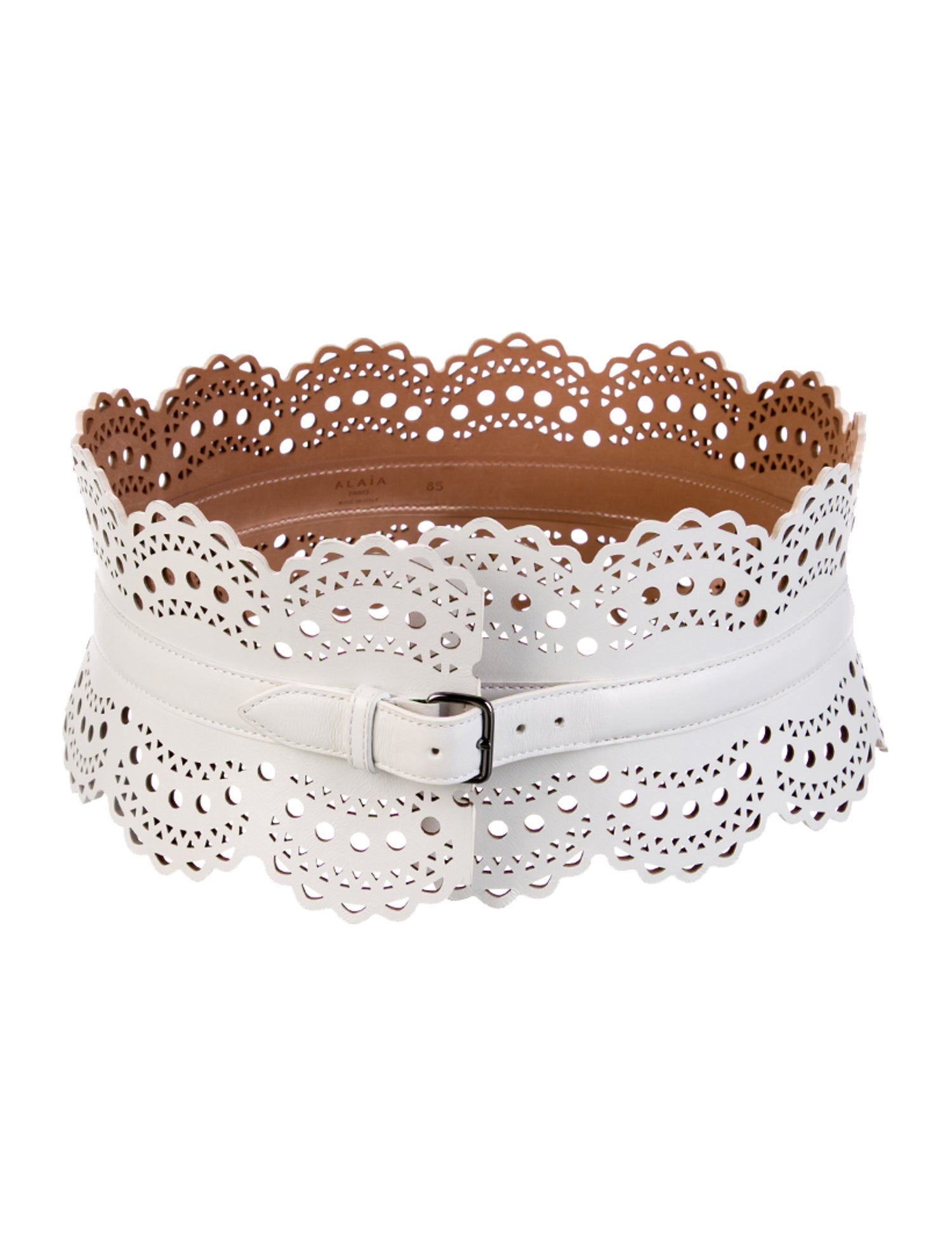 Alaïa Wide Leather Waist Belt