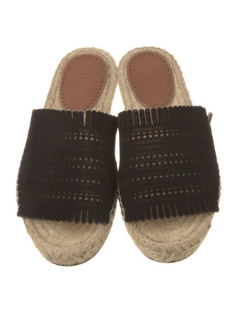 Alaïa Suede Lasercut Accents Espadrilles
