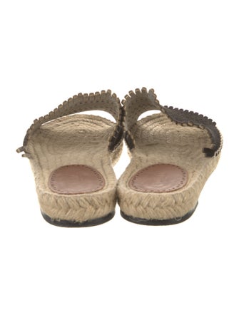 Alaïa Suede Lasercut Accents Espadrilles